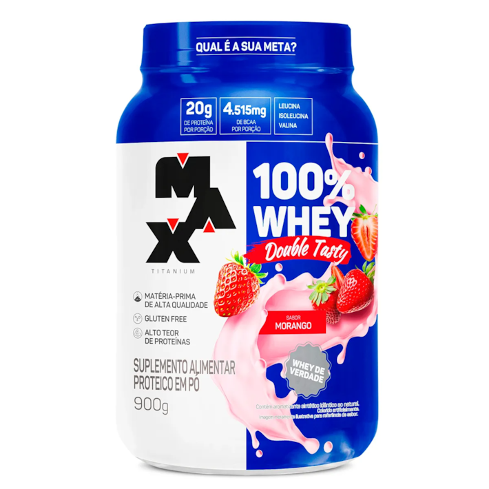100% Whey Double Tasty (900g) - MAX TITANIUM