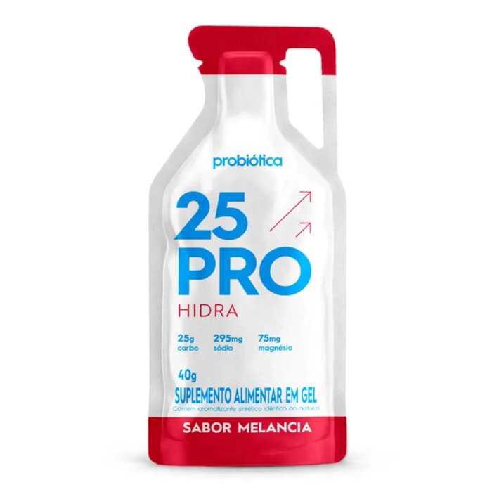 25 PRO Hidra – Gel 25g Carbo com Eletrólitos – Sachê 40g