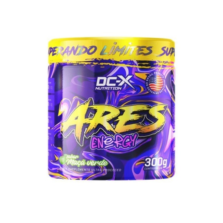 ARES Pré-Treino Sem Coceira 300g DCX | Energia, Foco e Pump sem Formigamento