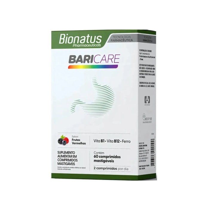 Baricare Bionatus – 60 Comprimidos Mastigáveis | Vitaminas e Minerais