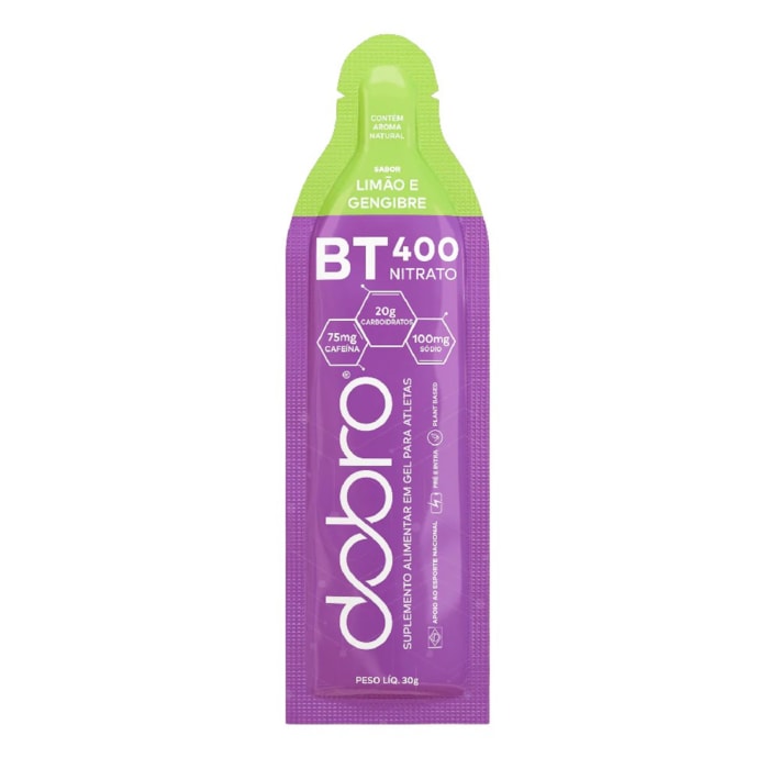 BT Nitrato Gel 30g DOBRO | Gel com Cafeína, Citrulina e Nitrato para Energia em Treinos e Provas