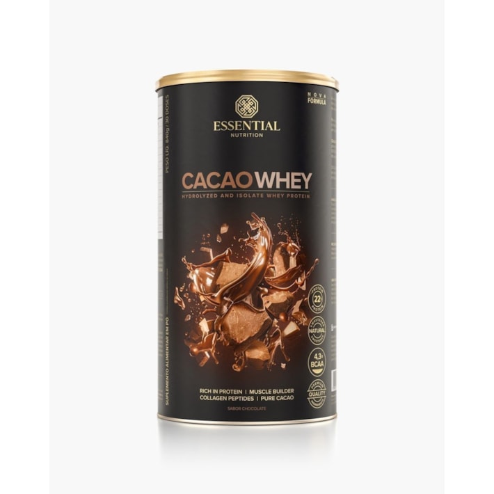 CACAO WHEY LATA (840g) - ESSENTIAL