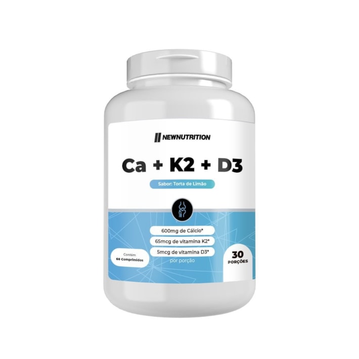 CALCIO + K2 + D3 (120 CAPS) - NEW NUTRITION