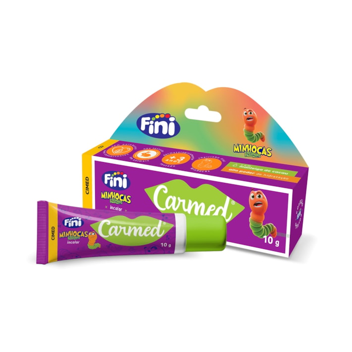 Carmed Fini (Minhocas Azedinhas Incolor - 10g) - CARMED