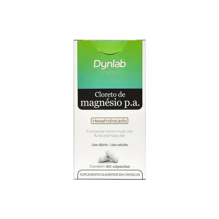 Cloreto De Magnésio P. A (60 caps) - Dynlab