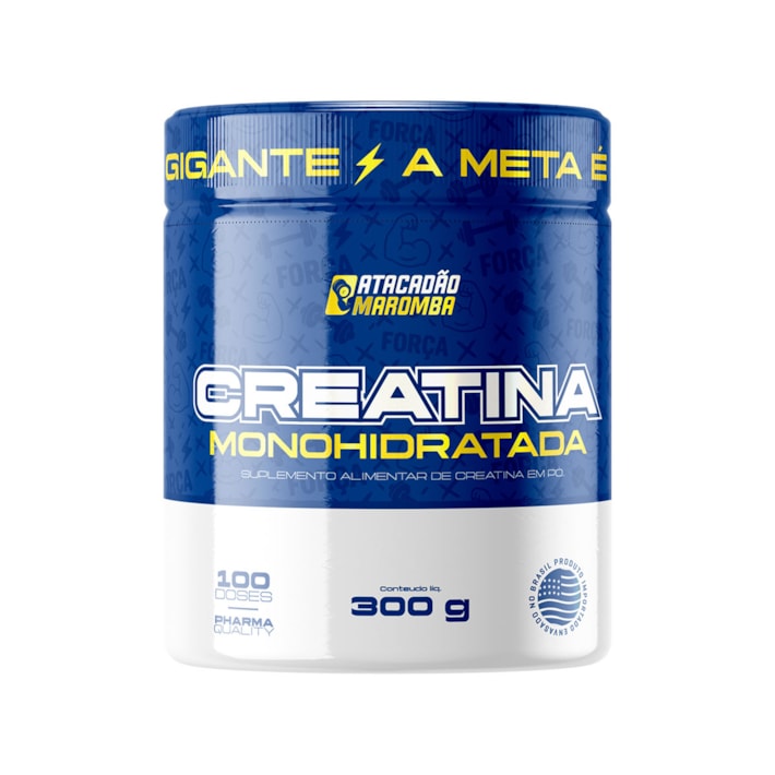 Creatina 100% Pura Atacadão Maromba 300g – Creatina Monohidratada