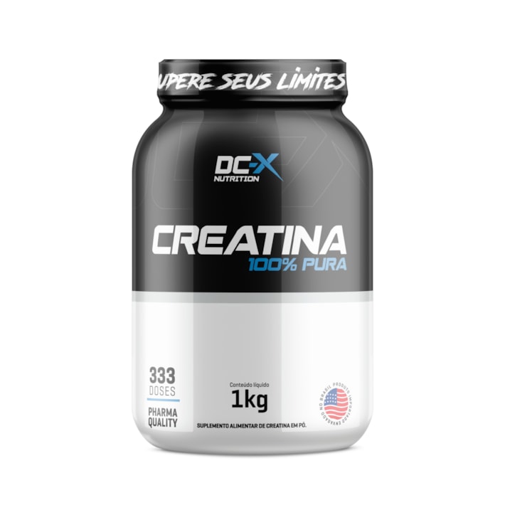 Creatina 100% Pura DCX Nutrition 1kg | Creatina Monohidratada para Força, Performance e Desempenho Muscular