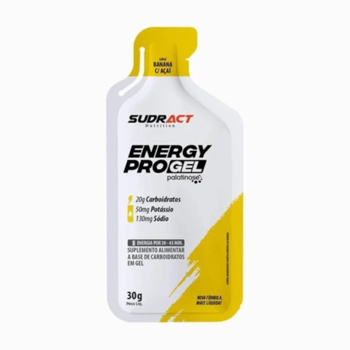 Energy Pro Gel Sudract Nutrition 30g | Gel Energético com 20g de Carboidratos