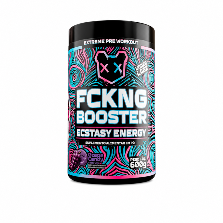 FCKNG Booster Under Labz 600g | Pré-Treino com Cafeína, Beta-Alanina e Taurina
