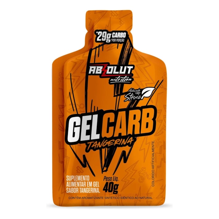 Gel de Carboidrato Absolut Nutrition 40g | Sachê para Corrida, Bike e Treinos Longos