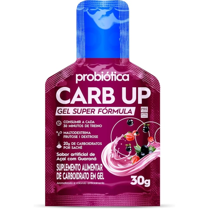 Gel de Carboidrato Carb Up Super Fórmula Sachê 30g – 15g Carbo | Probiótica