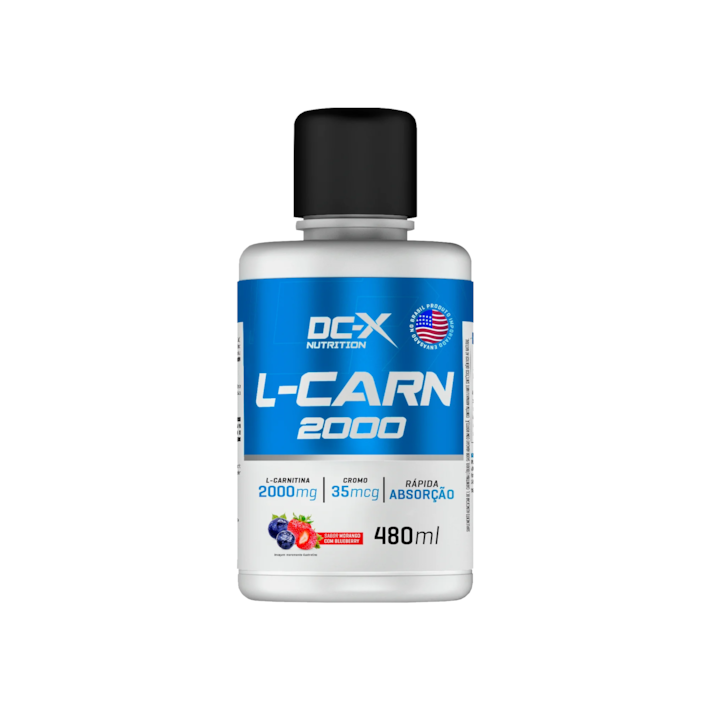 L-Carnitina Líquida 480ml DCX | Suplemento para Energia, Treino e Metabolismo — Morango