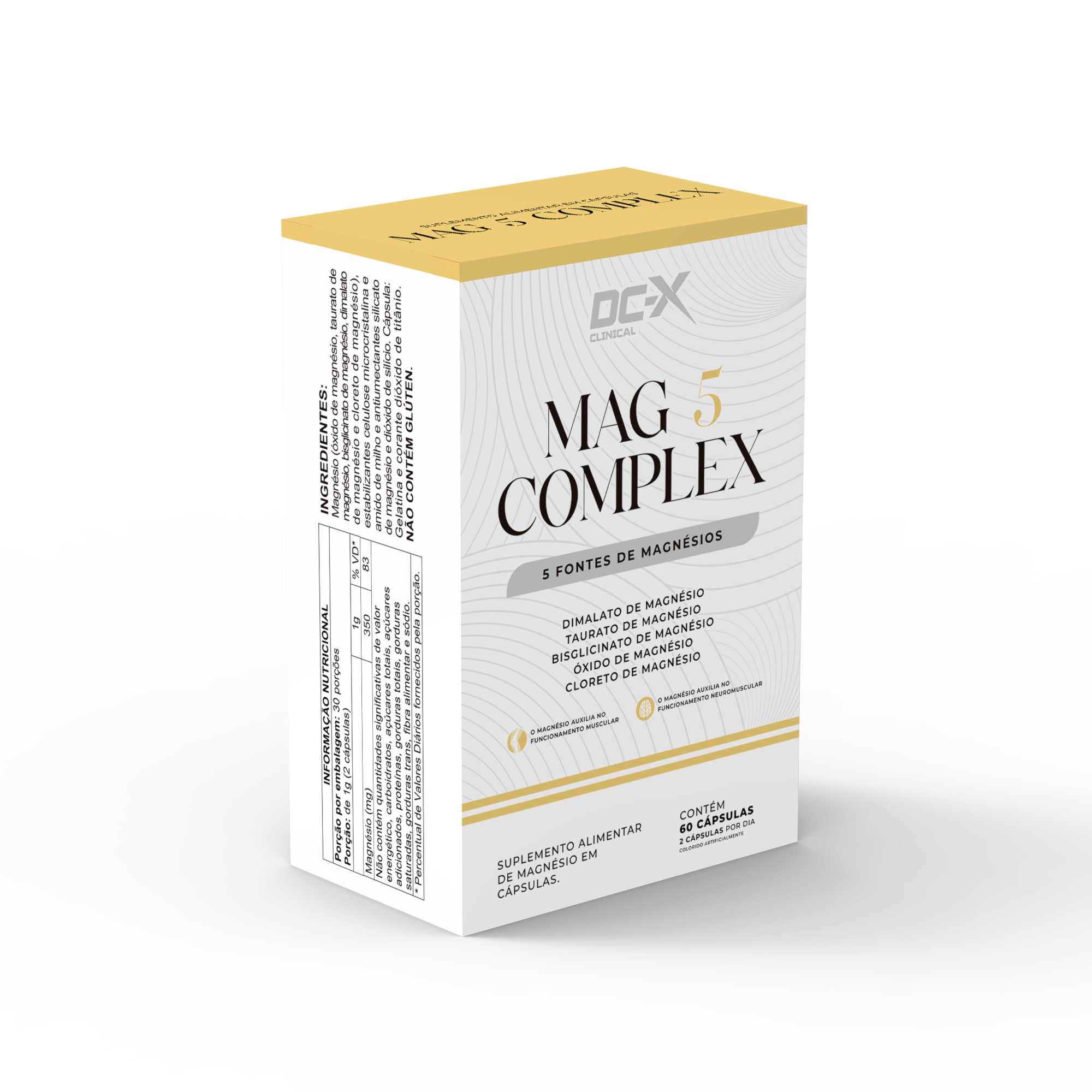 MAG 5 Complex DCX Clinical | Magnésio 5 Fontes para Relaxamento