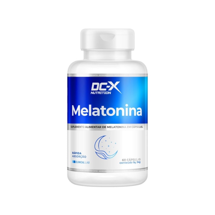 Melatonina DCX 60 Cápsulas | Suplemento para Rotina Noturna, Sono e Descanso