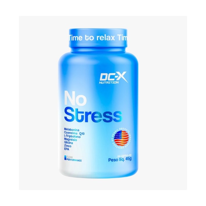 No Stress DCX 60 Cápsulas | Suplemento para Rotina de Bem-Estar, Relaxamento e Equilíbrio Diário