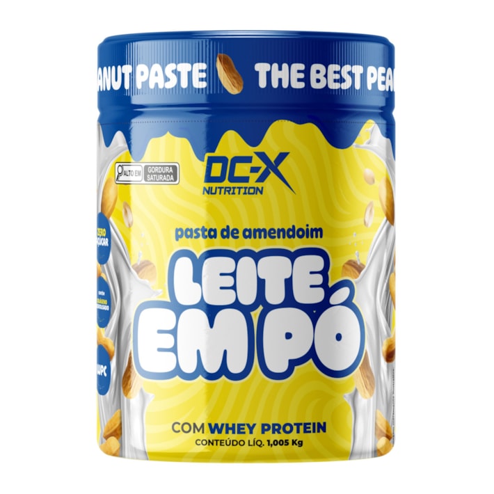 Pasta de Amendoim Gourmet (1Kg) Leite em Pó – DCX NUTRITION