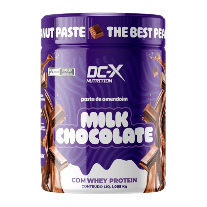 Pasta de Amendoim Gourmet (1Kg) Milk Choco – DCX NUTRITION