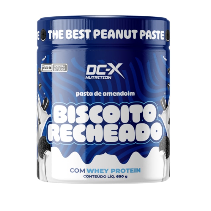 Pasta de Amendoim Gourmet (600g) Biscoito Recheado – DCX