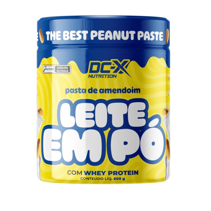 Pasta de Amendoim Gourmet (600g) Leite em Pó – DCX NUTRITION