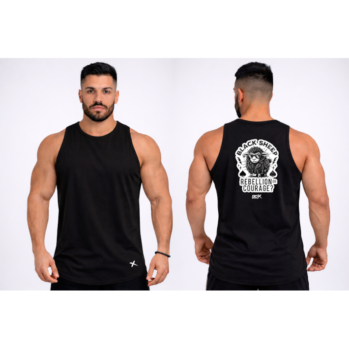 REGATA MACHÃO - BLACK SHEEP PRETO
