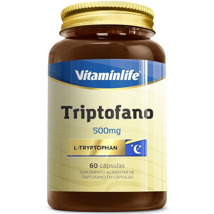 TRIPTOFANO 500MG (60 CAPS) - VITAMINLIFE
