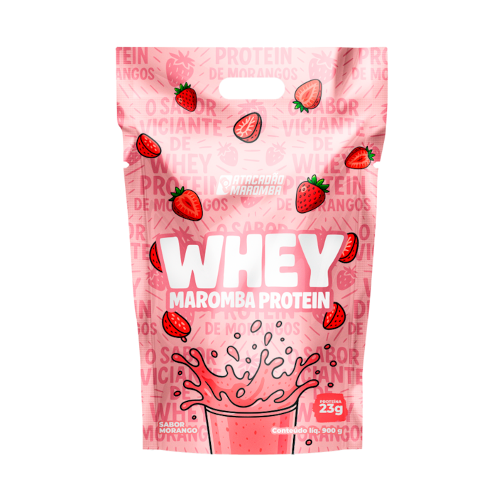 Whey Maromba Protein 900g Refil Atacadão Maromba | 23g de Proteína por Dose para Ganho de Massa e Recuperação
