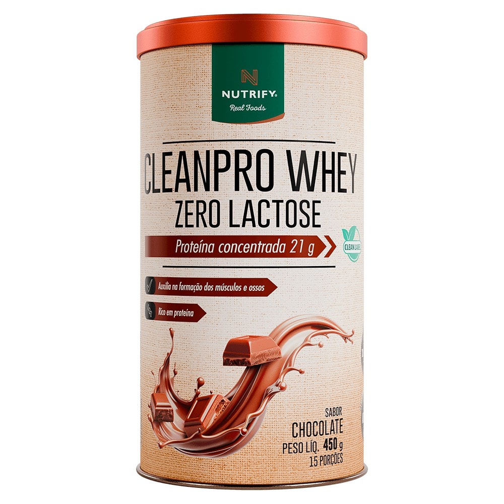 Whey Zero Lactose - Clean Pro Whey (450g) - NUTRIFY