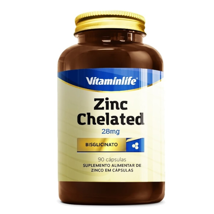ZINCO QUELATO 28MG (90 CAPS) - VITAMINLIFE